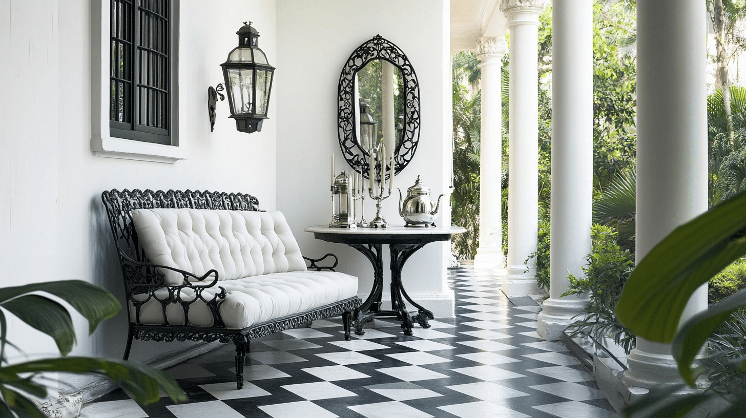 Classic_Black__White_Porch_with_Monochrome_Vintage