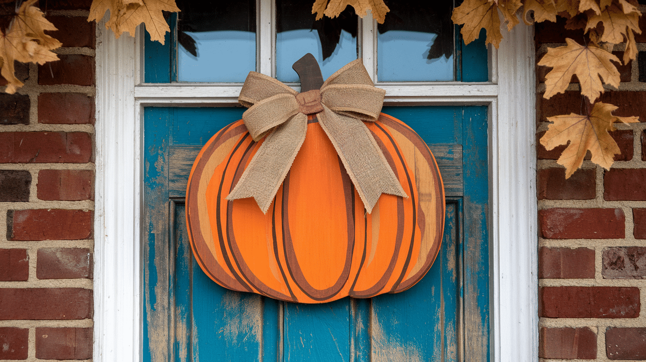 Classic_Orange_Pumpkin_with_Burlap_Bow