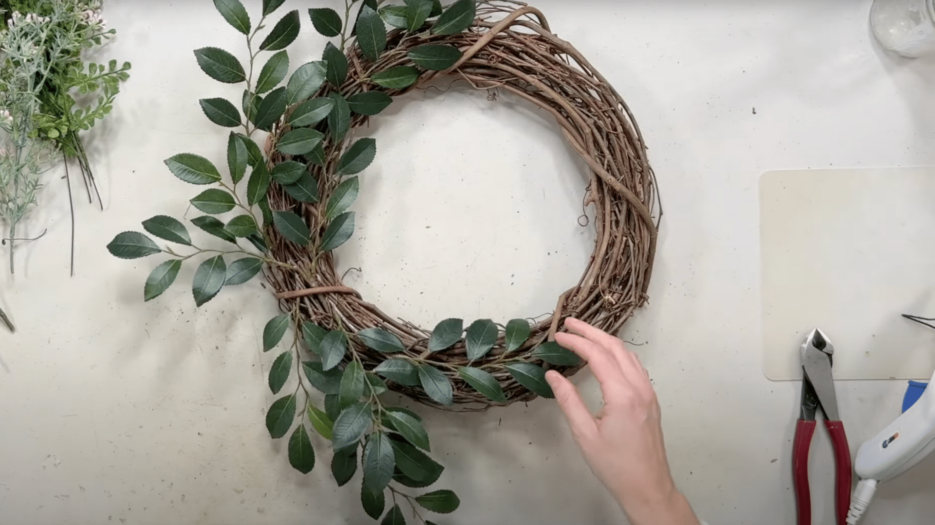 Step_2_Attach_the_First_Layer_of_Greenery