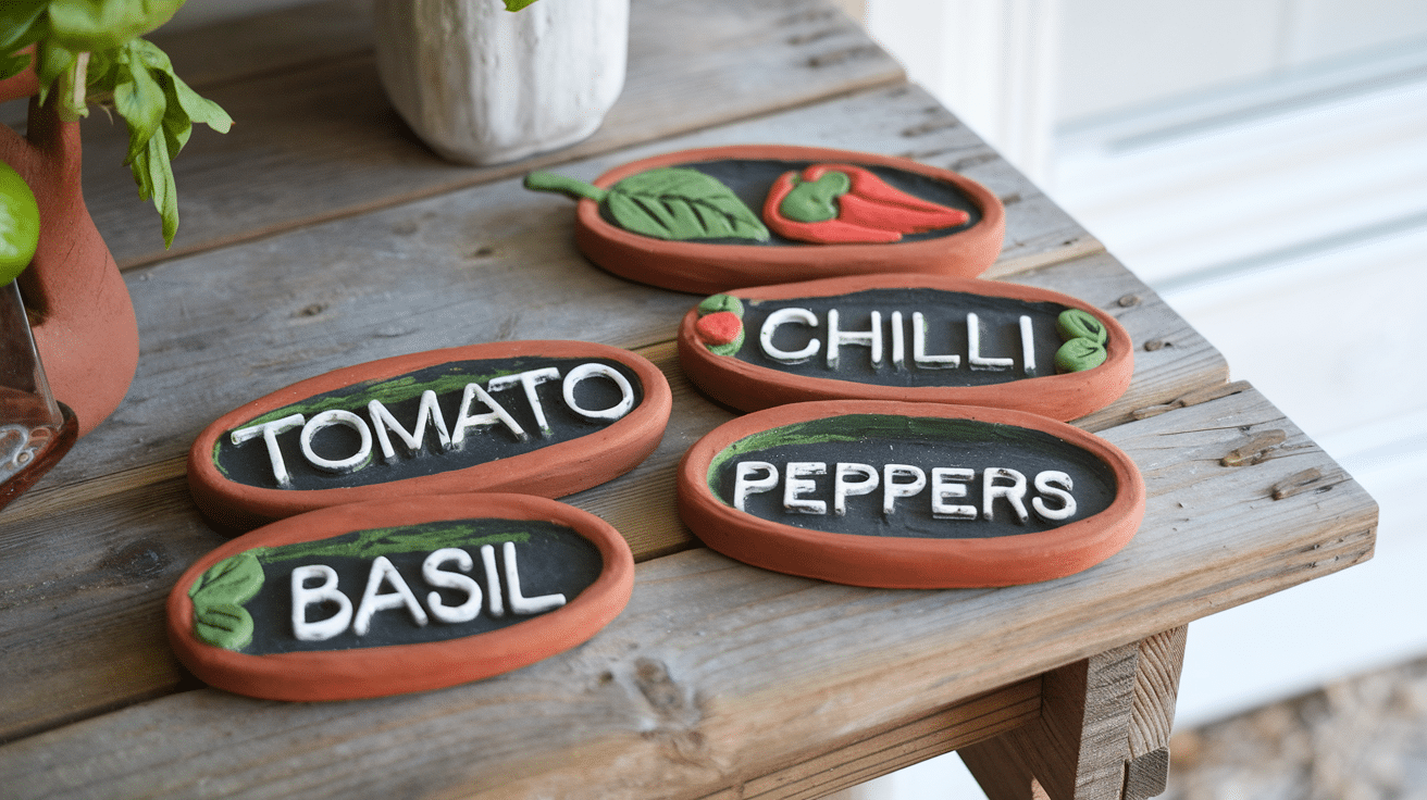 The Art of DIYing Clay Garden Markers
