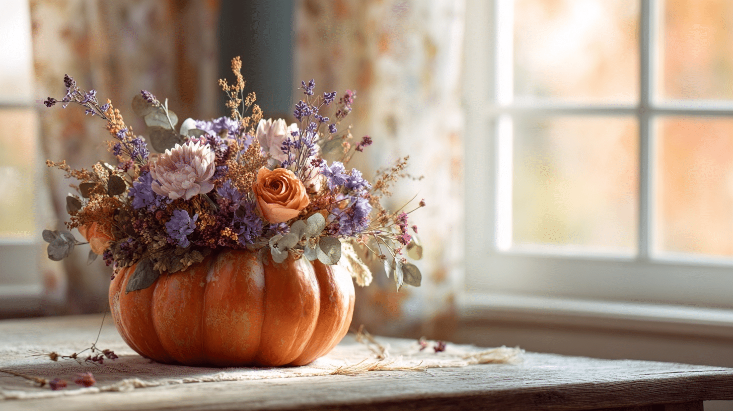 The Art of Dried Flower Pumpkin