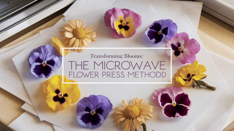 Transforming Blooms: The Microwave Flower Press Method