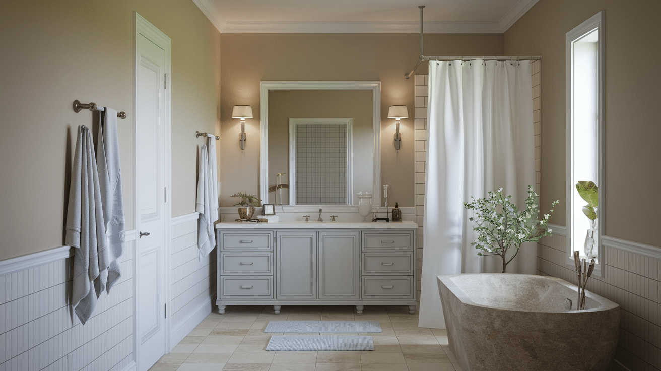 Accessible Beige + Retreat + Dover White