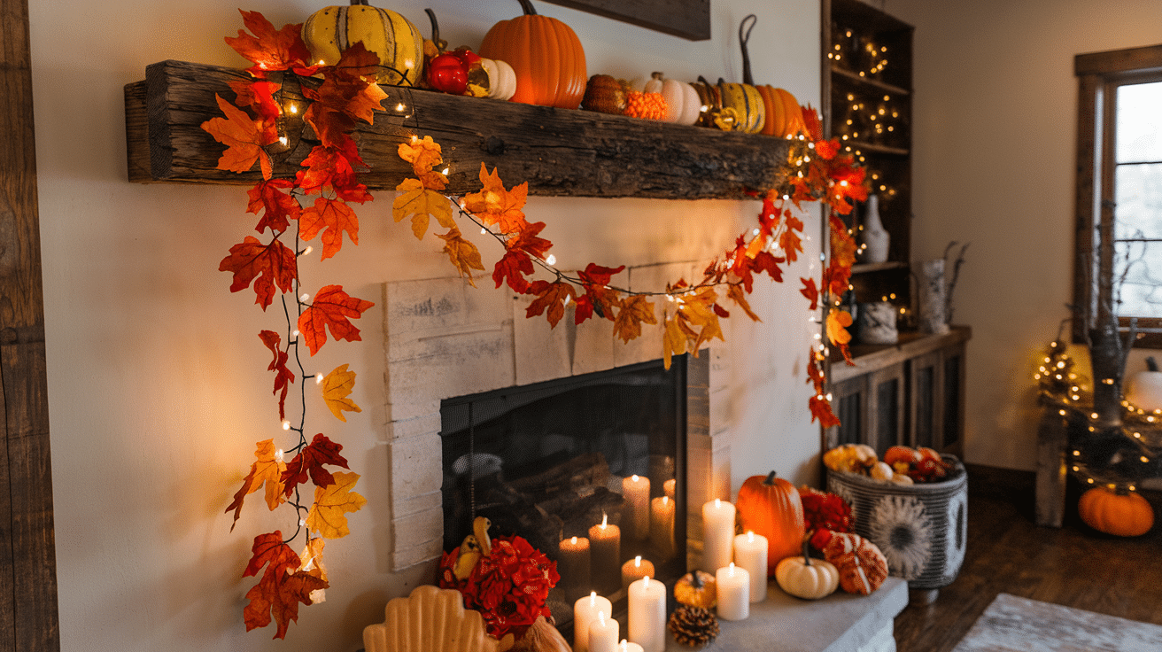 Autumn_Leaf_Garland_Over_Mantel