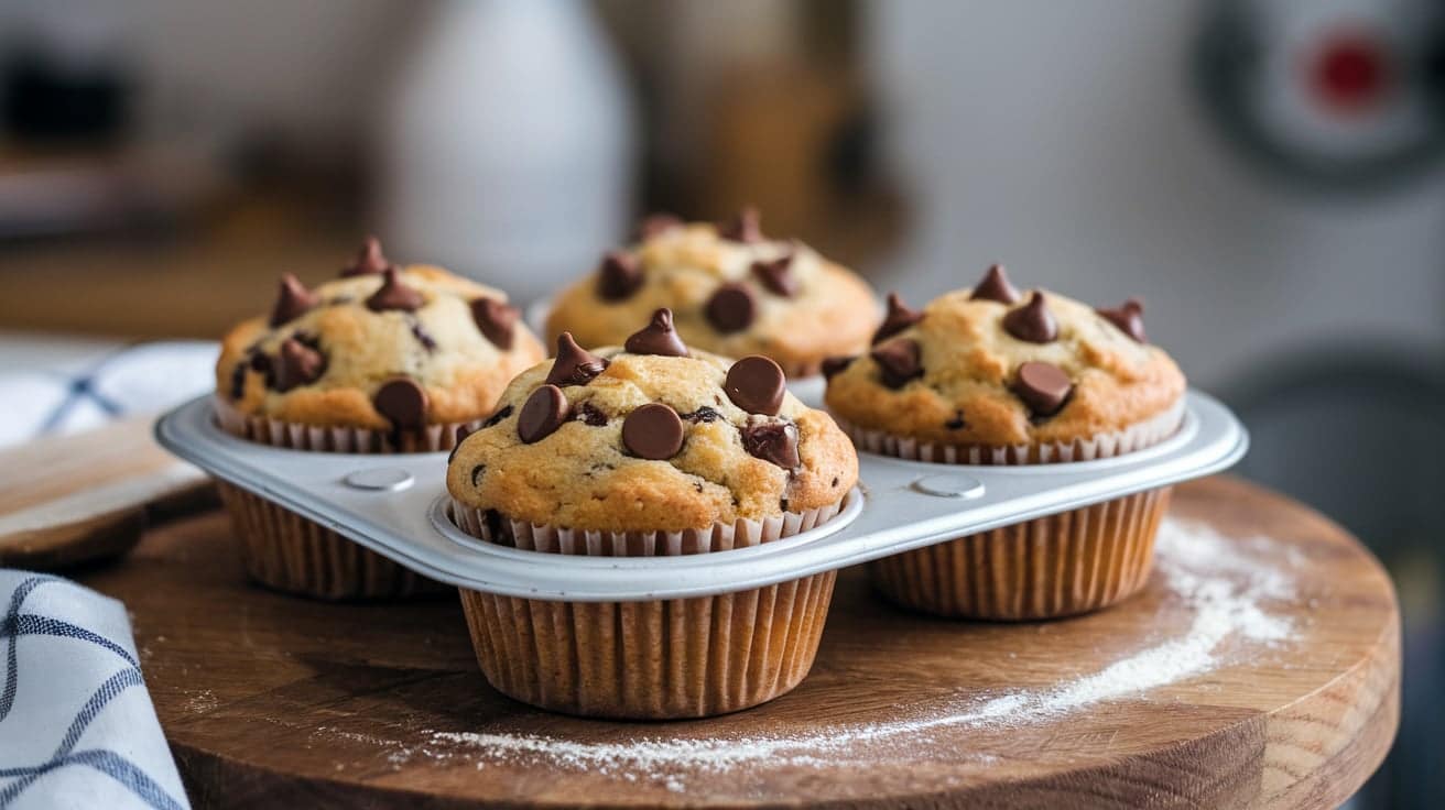 Bakery-Style Chocolate Chip Muffins To Wow Your Taste Buds