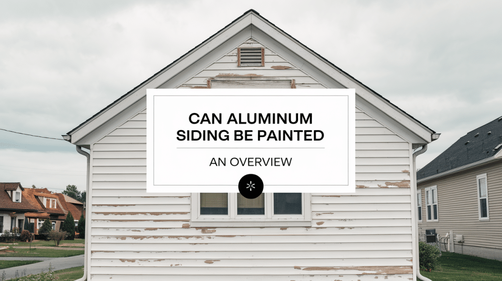 Can Aluminum Siding Be Painted: An Overview