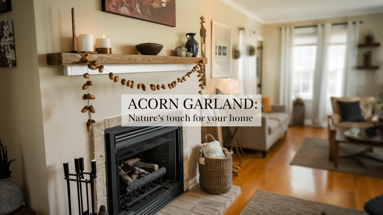 DIY Acorn Garland: Nature's Touch for Your Home