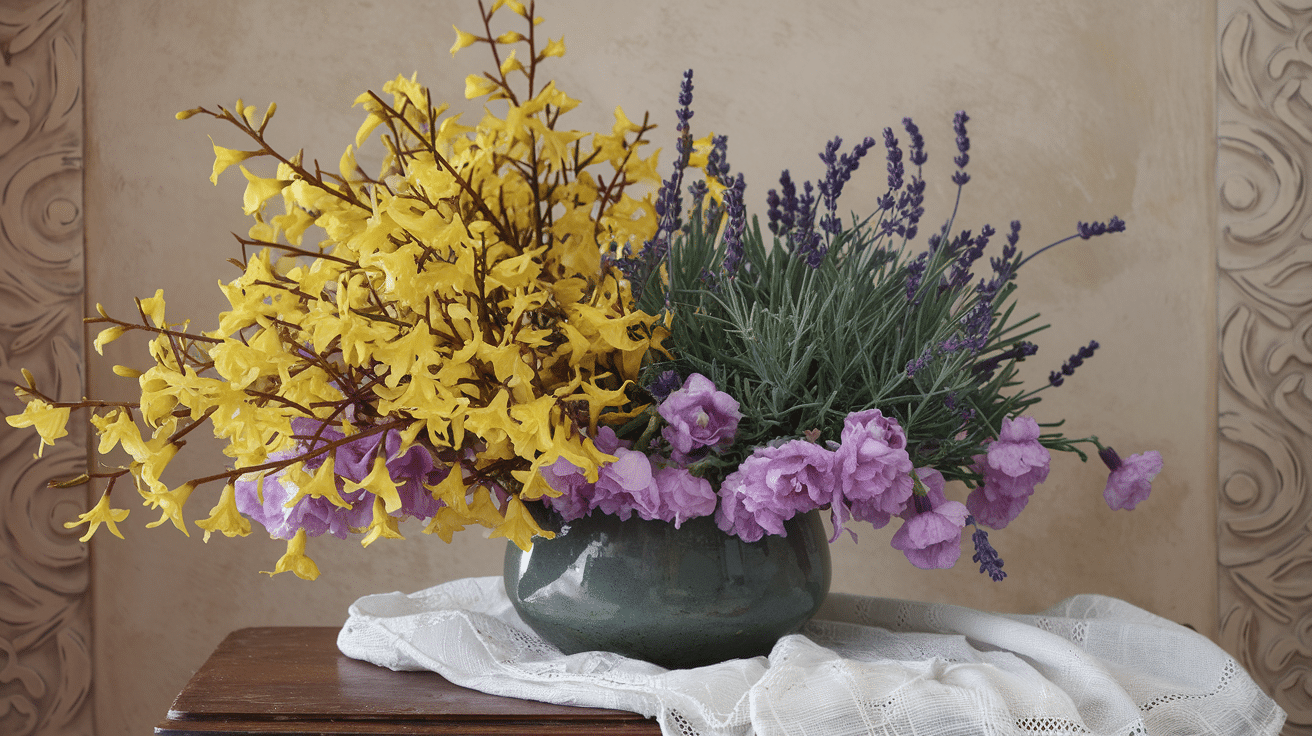 Forsythia_and_Lavender_Combo