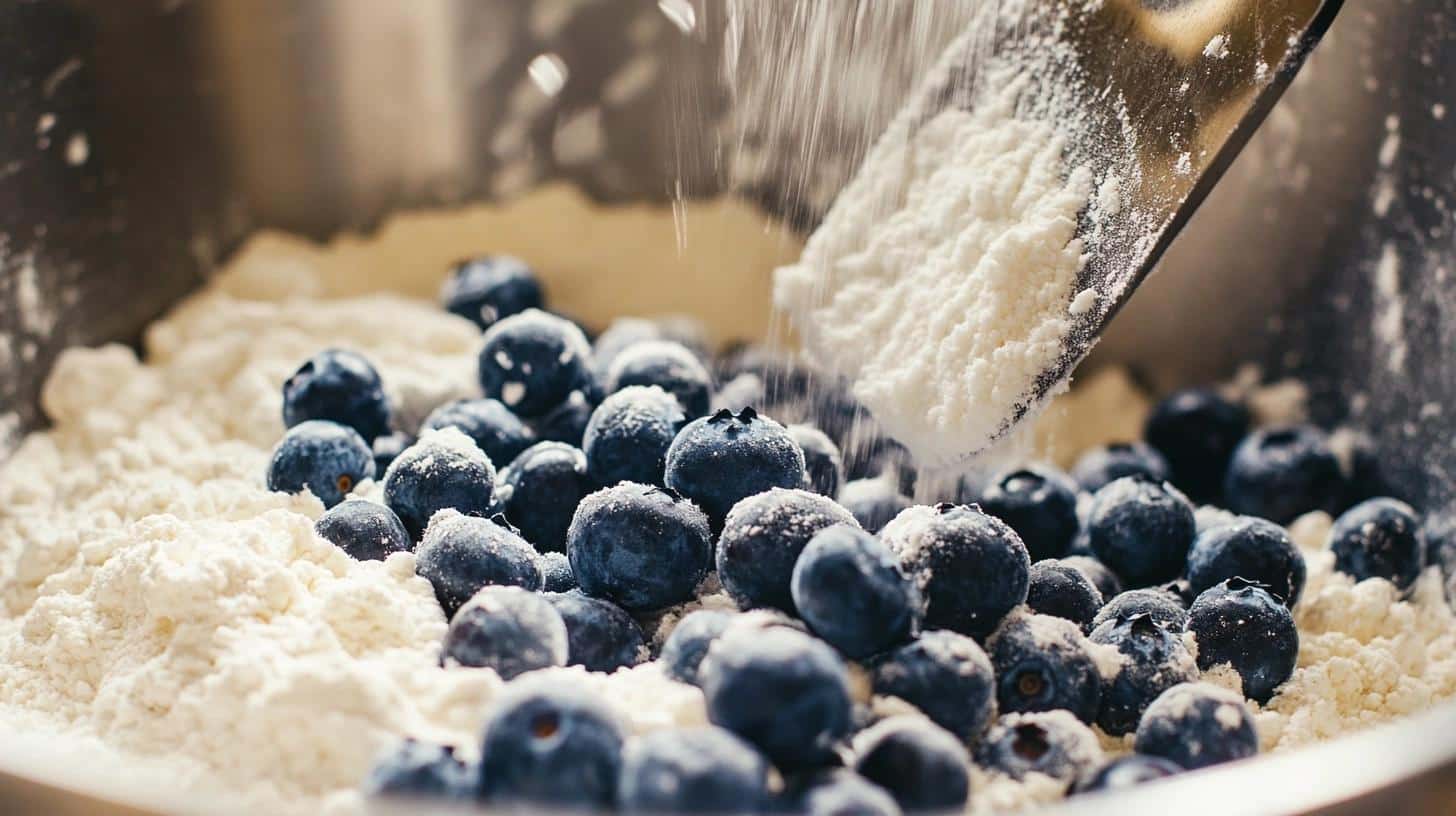 Step_3_Add_Sugar_and_Blueberries_to_Your_Dry_Mix