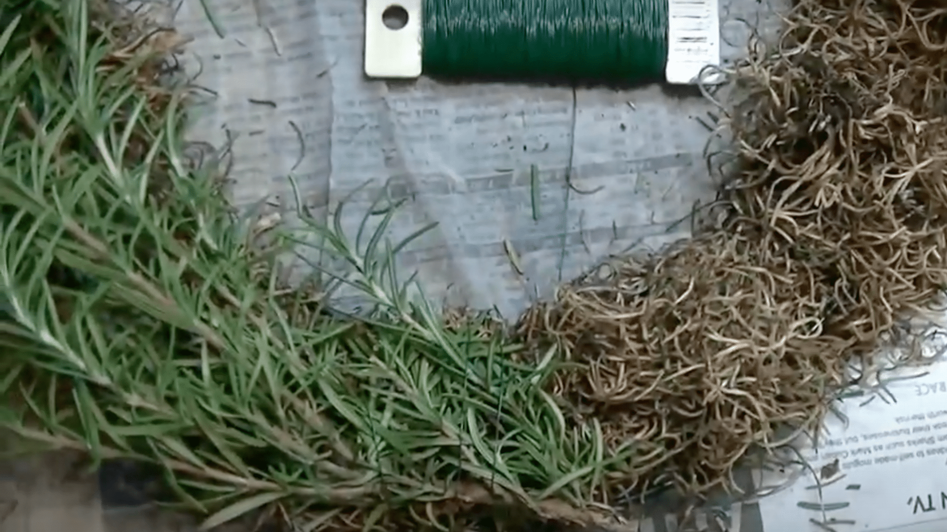 Step 5: Attach the Rosemary Bundles