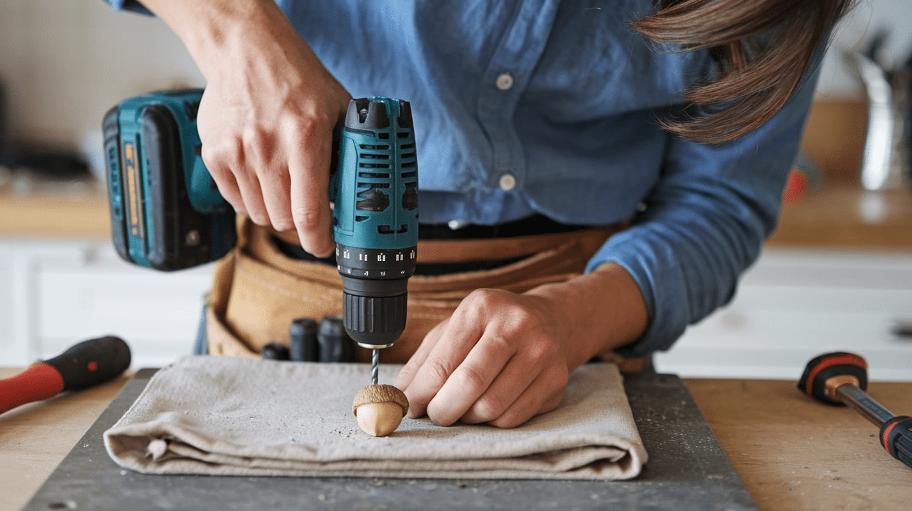 Step_5_Drill_a_Small_Hole_in_Each_Acorn