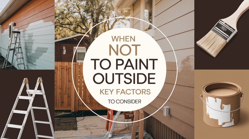 When Not to Paint Outside