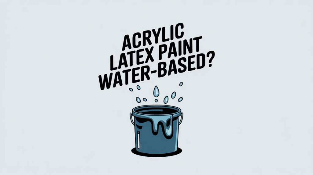s acrylic latex paint water based