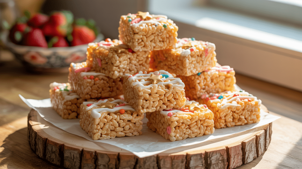 Irresistible White Chocolate Dipped Rice Krispie Treats