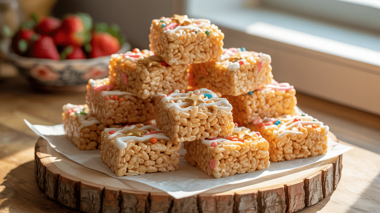 Irresistible White Chocolate Dipped Rice Krispie Treats