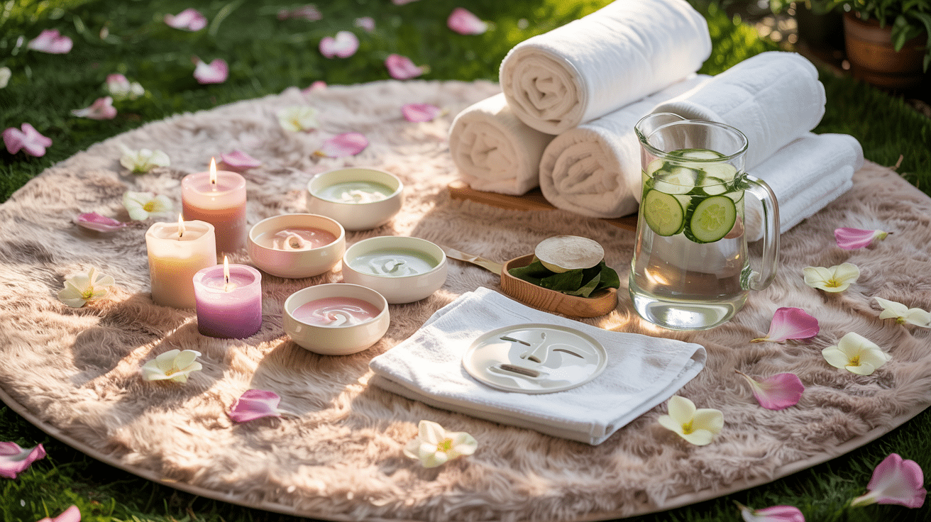 Spa-Inspired_Picnic_with_Refreshments_and_Masks
