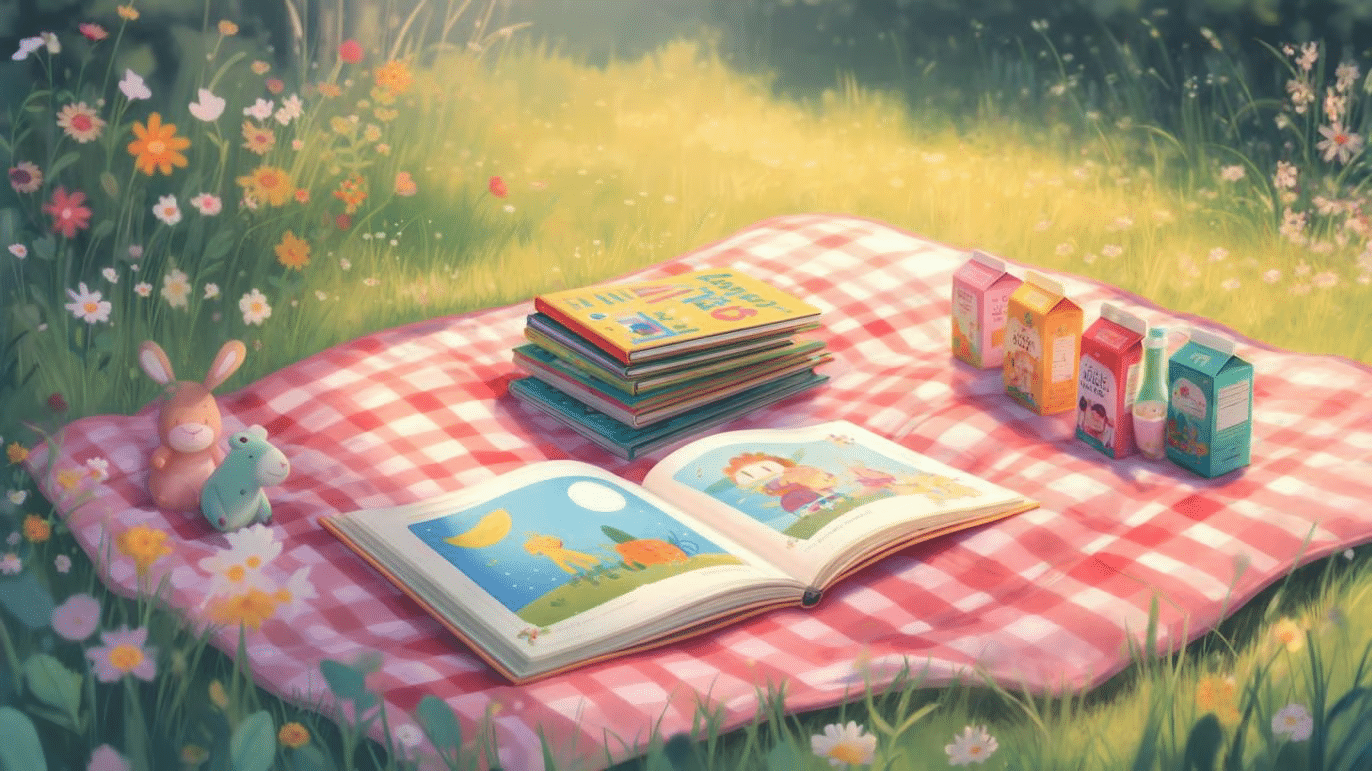Storytime_Picnic_with_Kids_Books