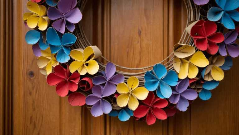 Upcycle_Paper_Tubes_into_Flower_Wreaths