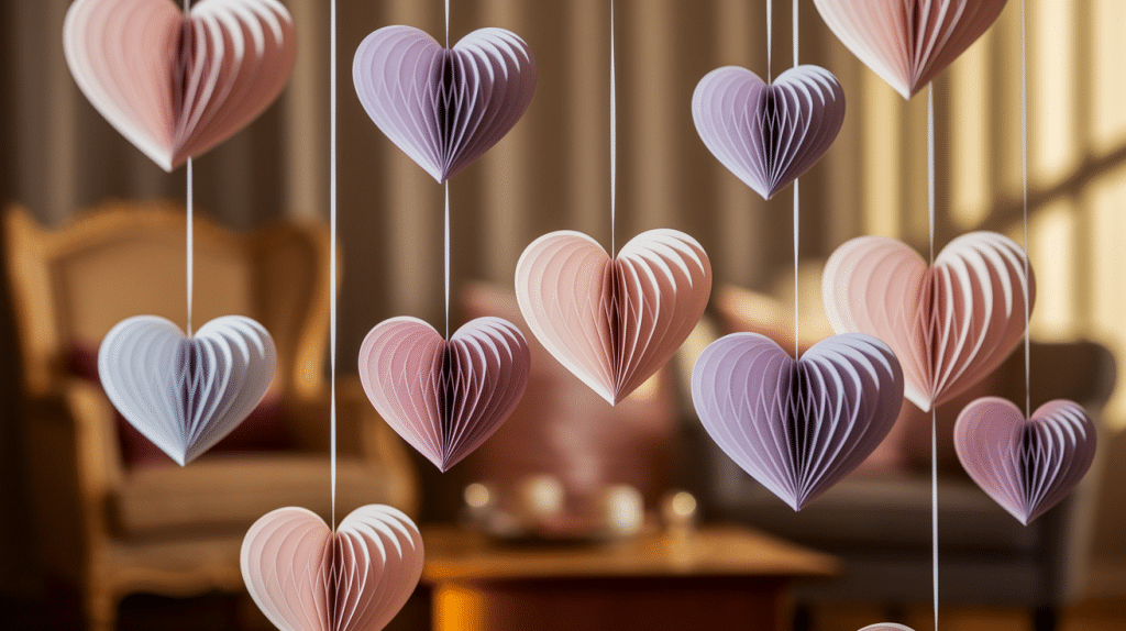 hanging heart decorations