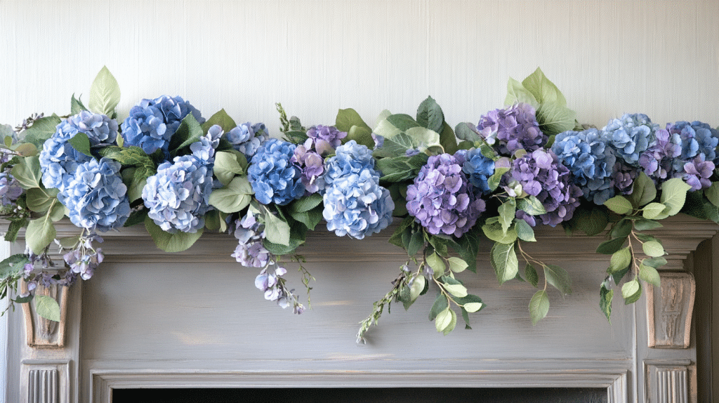 hydrangea garland