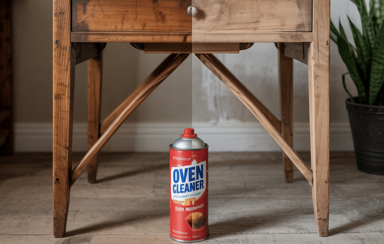 oven cleaner to strip wood