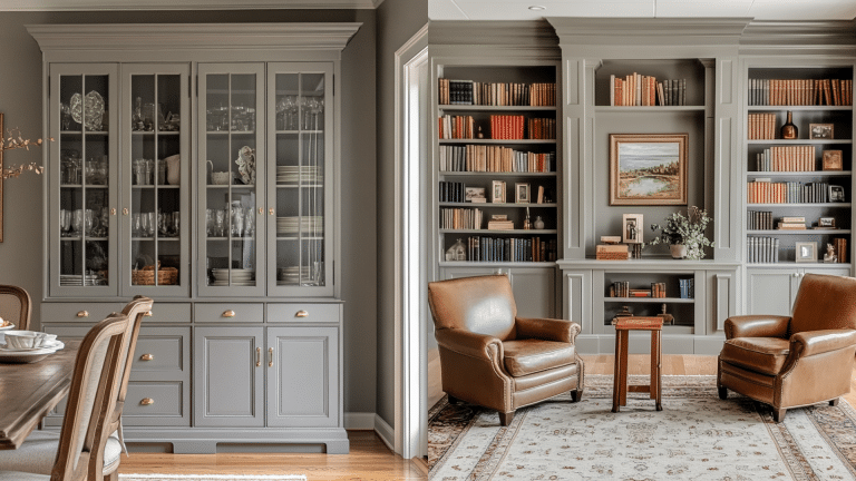 sherwin williams dorian gray cabinets
