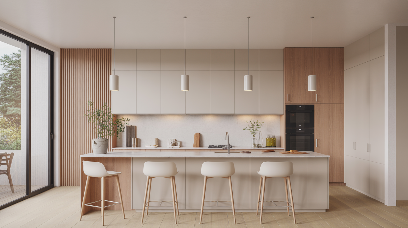 9-Foot_Island_with_4_Sleek_Pendants