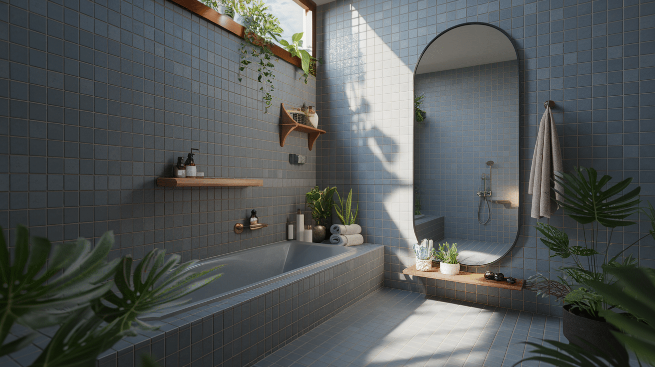How to Create Balance with Grey Tiles and Grout?