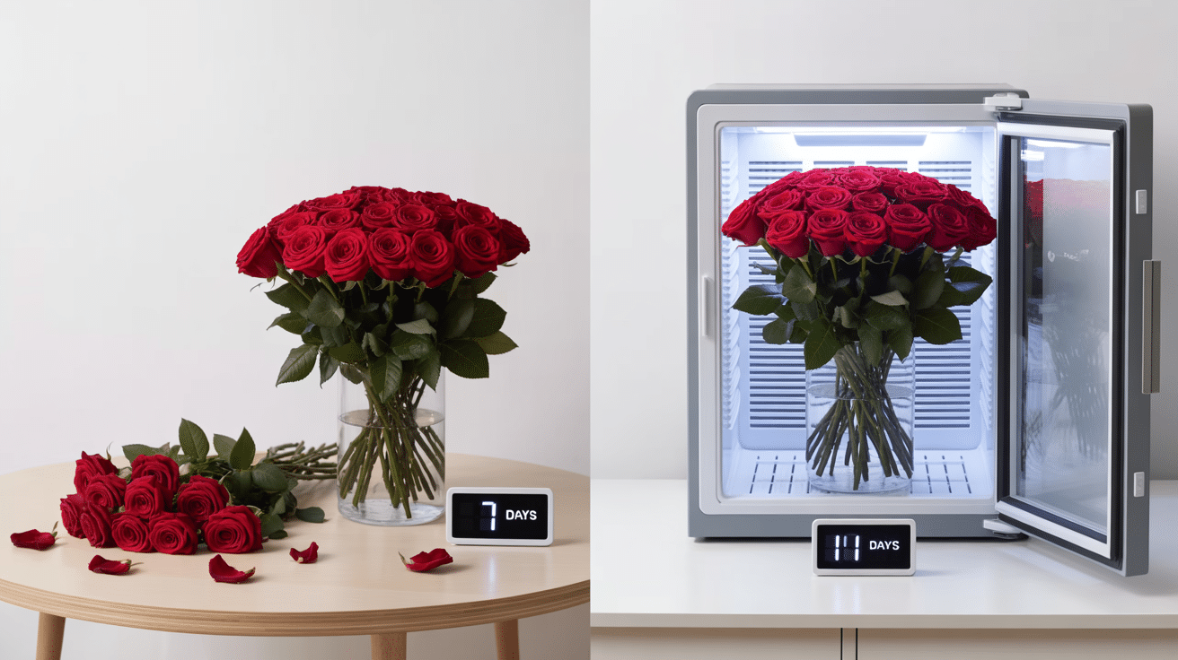 Keeping Flowers Fresh with A Flower Cooler