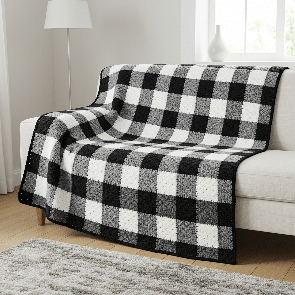 Modern_Monochrome_Gingham_Blanket