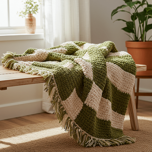 Muted_Earth_Tones_Gingham_Blanket