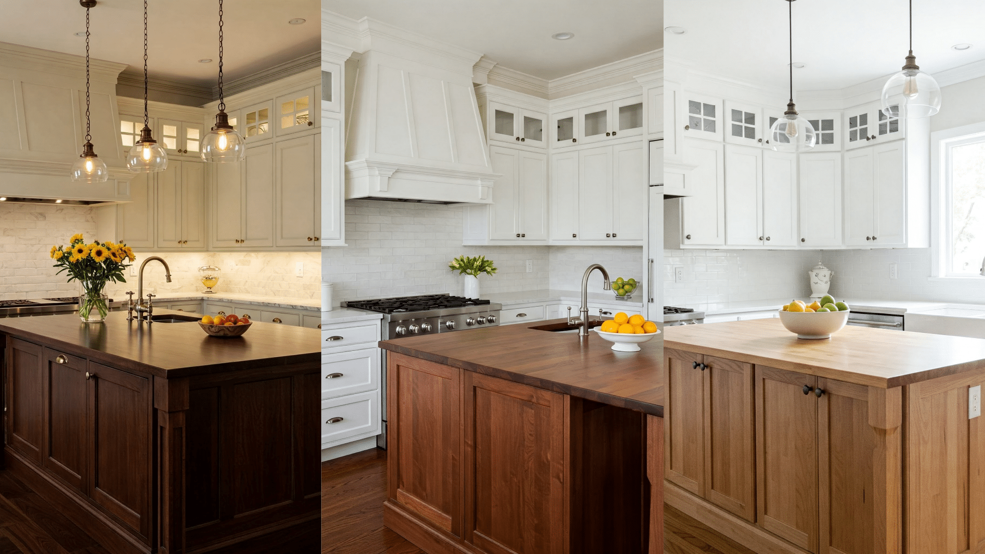 Pairing With Wood-Stained Islands