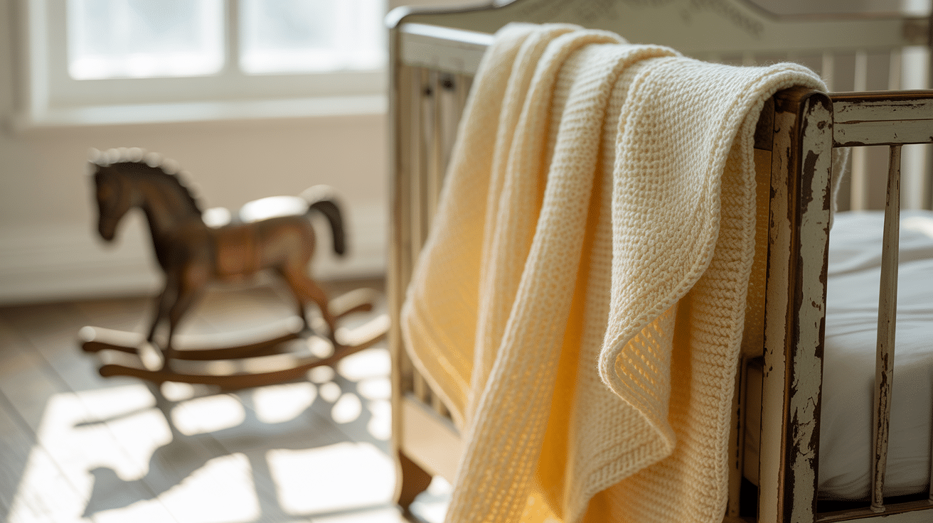 The Charm of Lemon Peel Stitch Baby Blankets
