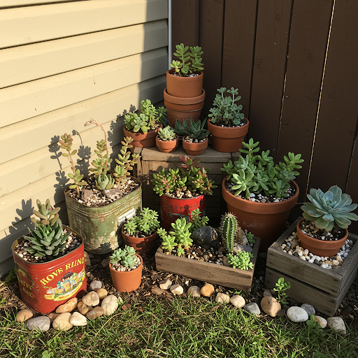 Upcycled_Containers_and_Rock_Arrangements