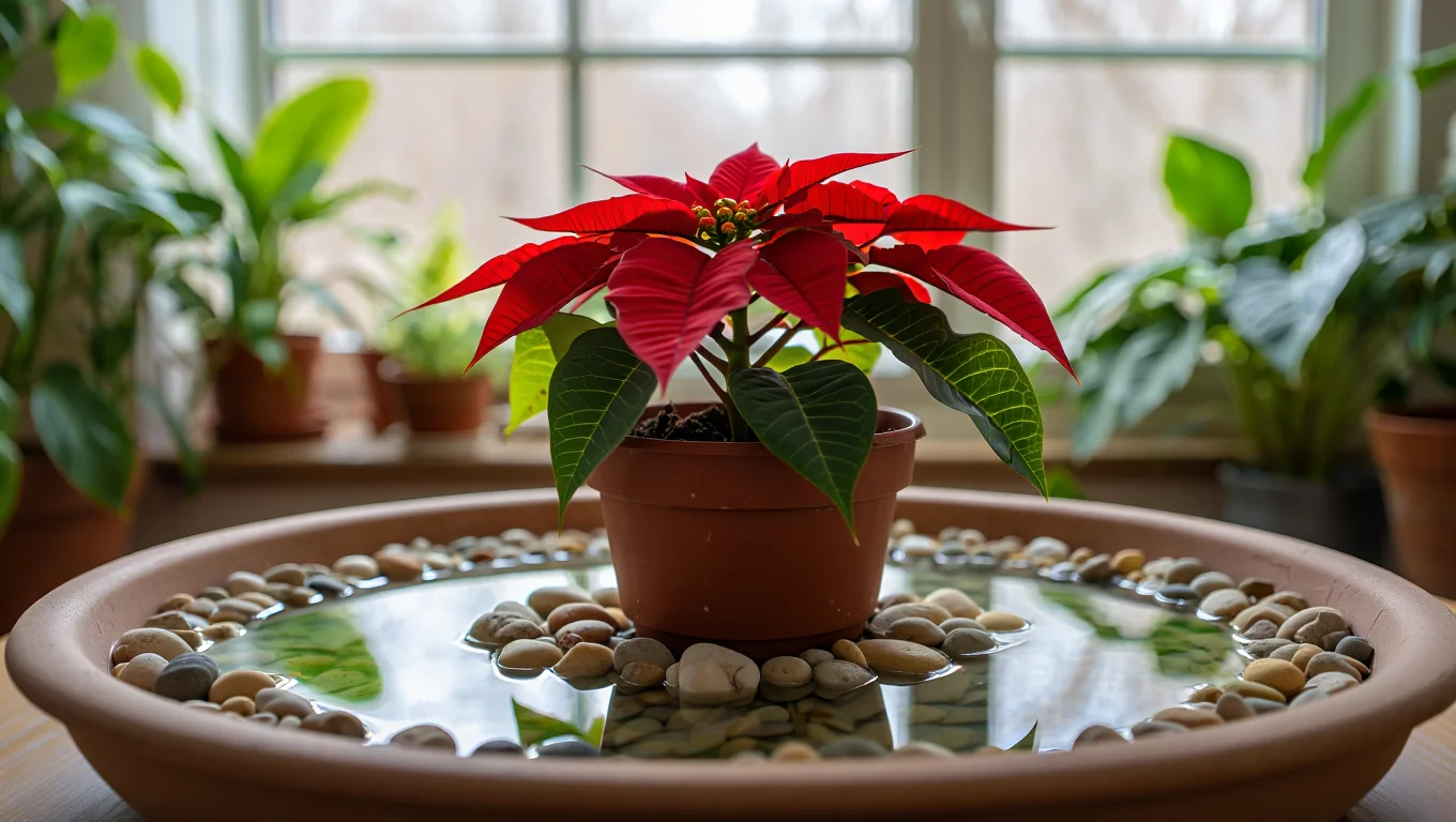 Where to Place Your Poinsettia for Hydration