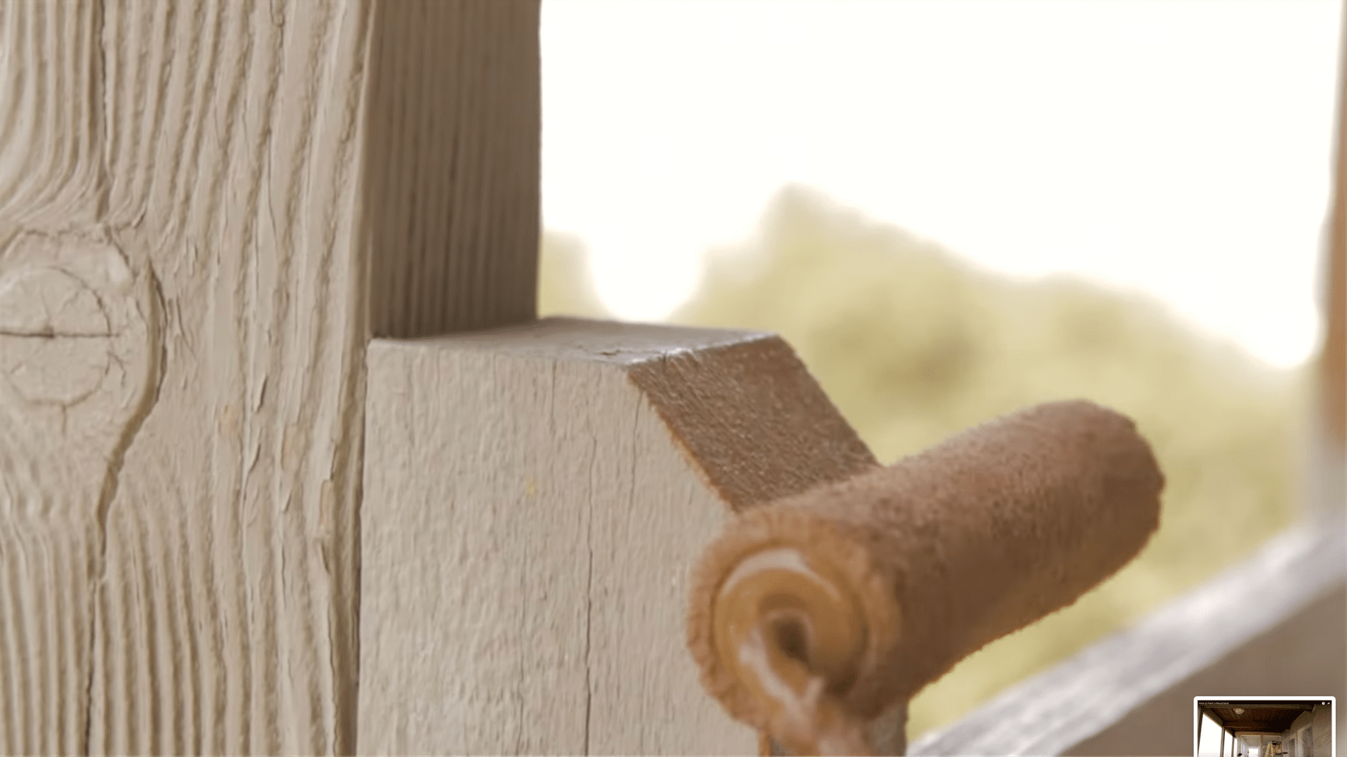 Apply Paint: Posts, Rails, Then Floor