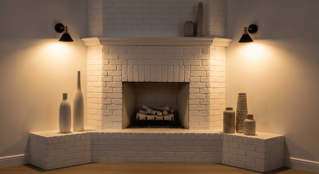 Corner Fireplace