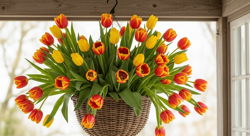 Hanging Tulip Basket