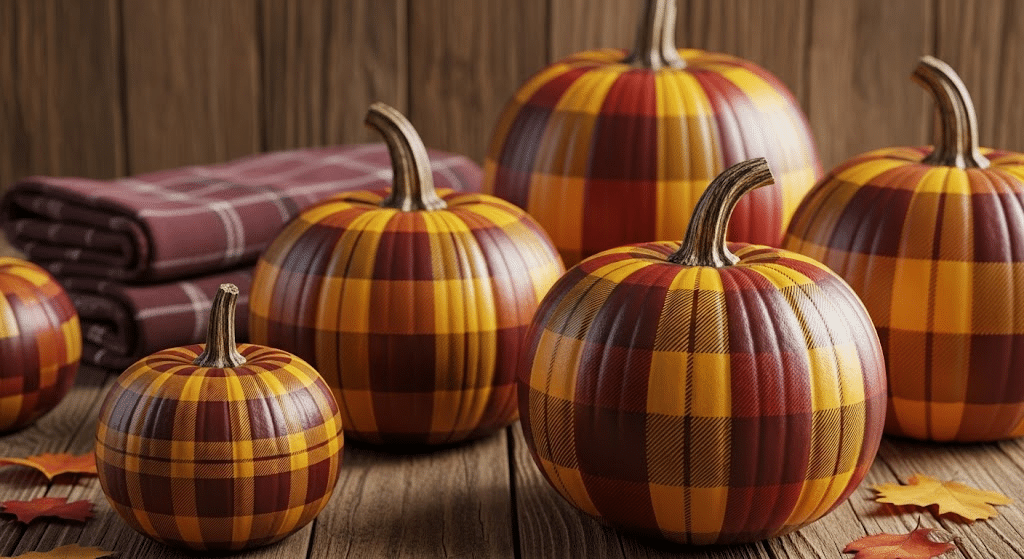 Plaid_Painted_Pumpkins