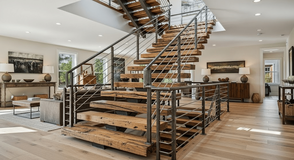 Reclaimed Material Stairs