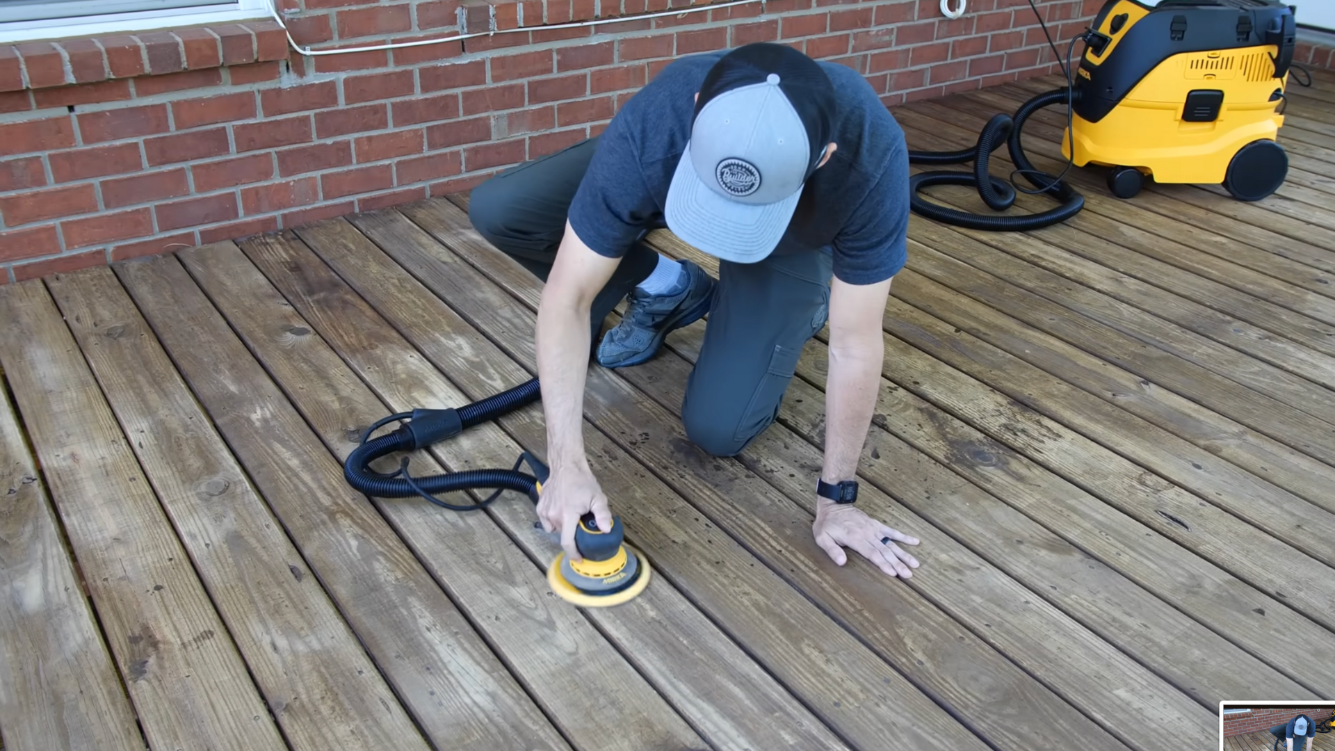 Sand the Deck to Smoothen the Surface