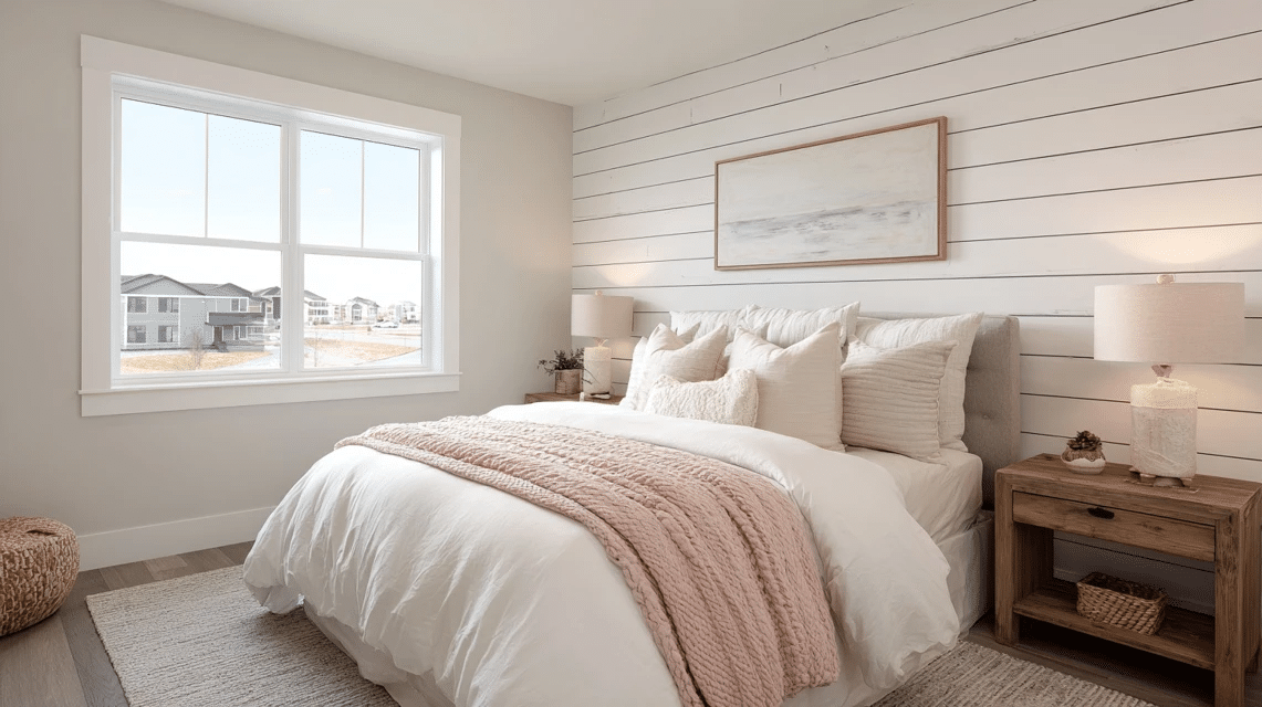 Shiplap Feature Wall in Soft White