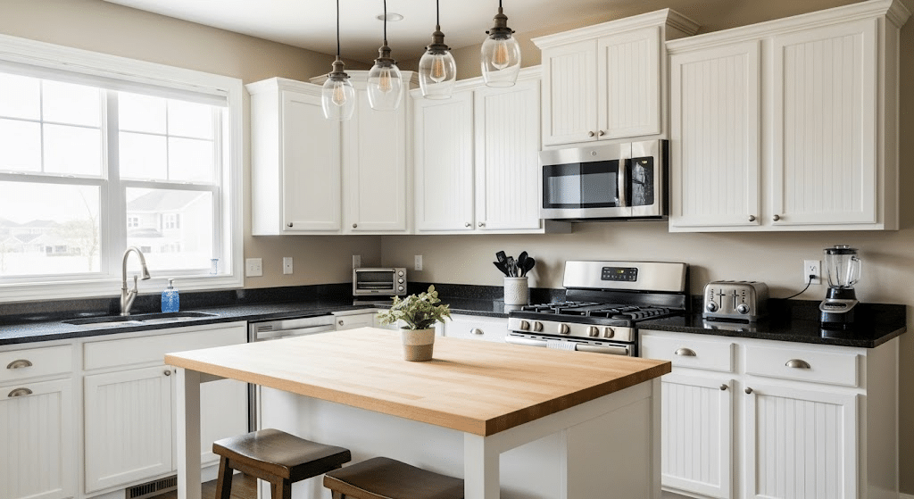 Step-By-Step Tutorial on Painting Cabinets White to Revamp Kitchen