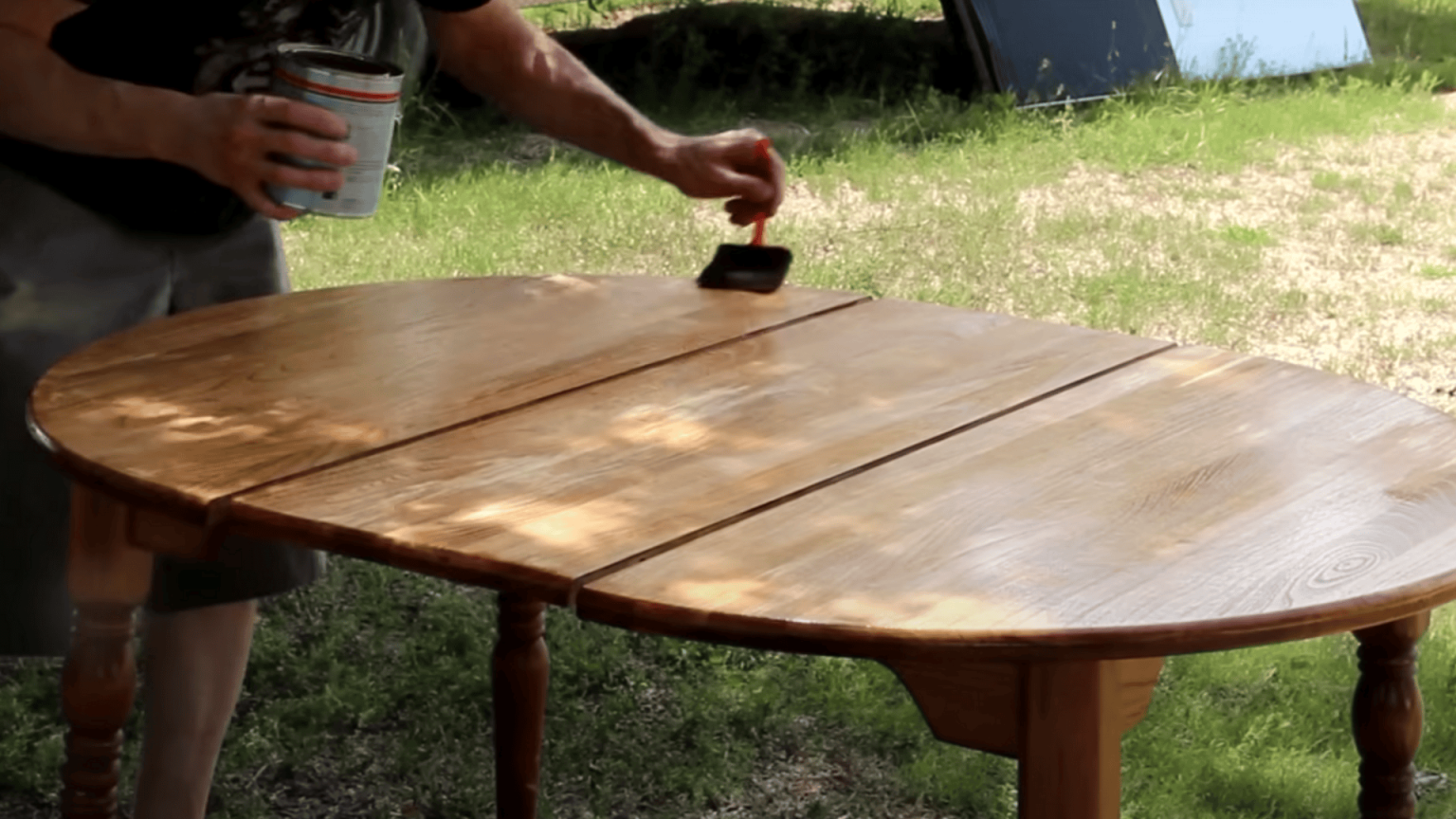 How to Refinish a Wood Table at Home, Like a Pro - The Painted Hinge