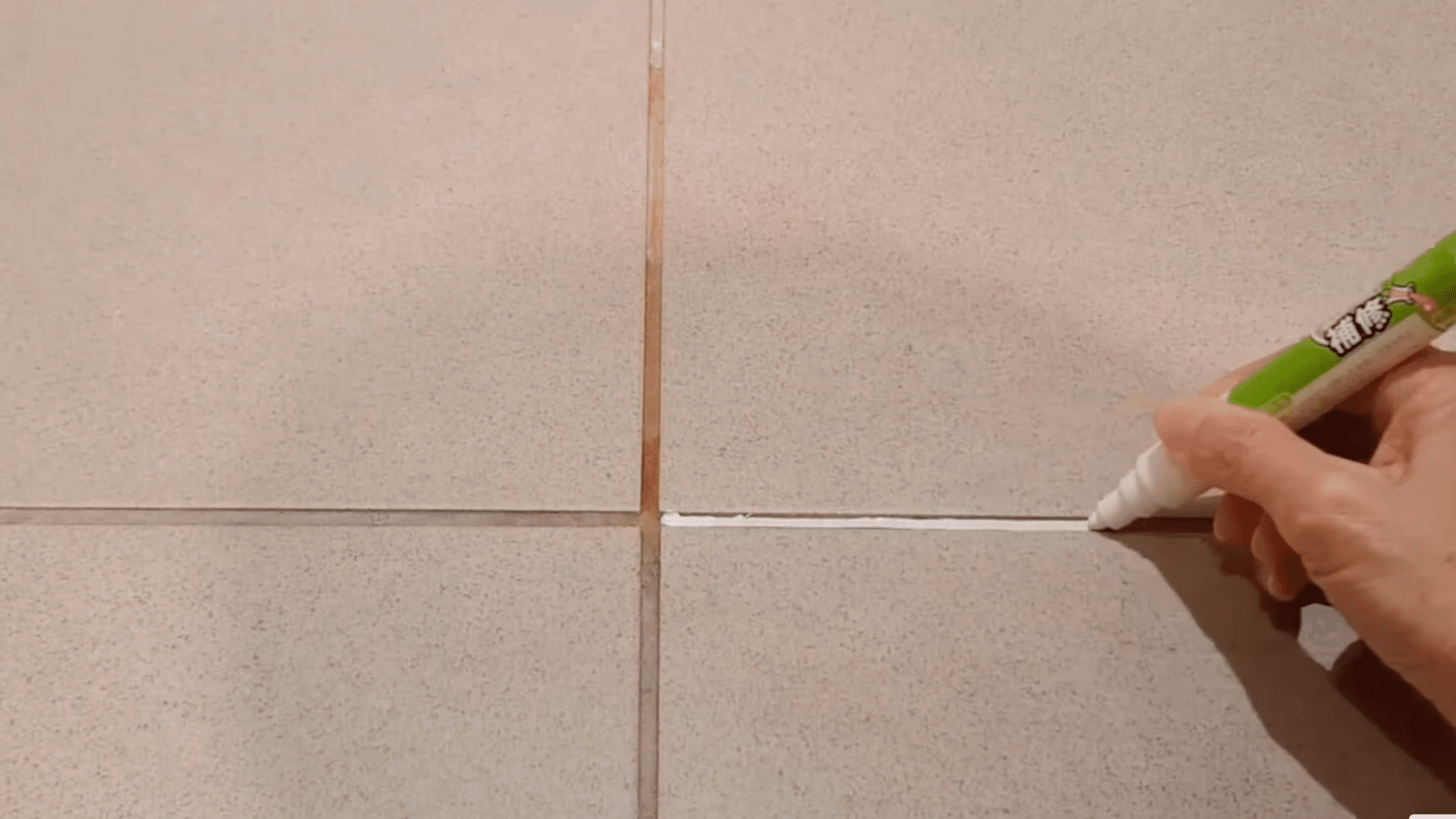 Brighten with a Grout Paint Marker (Optional)