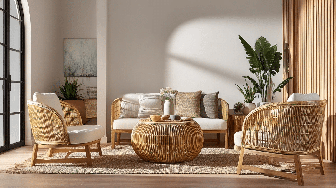 Wicker and Rattan Furniture Pieces