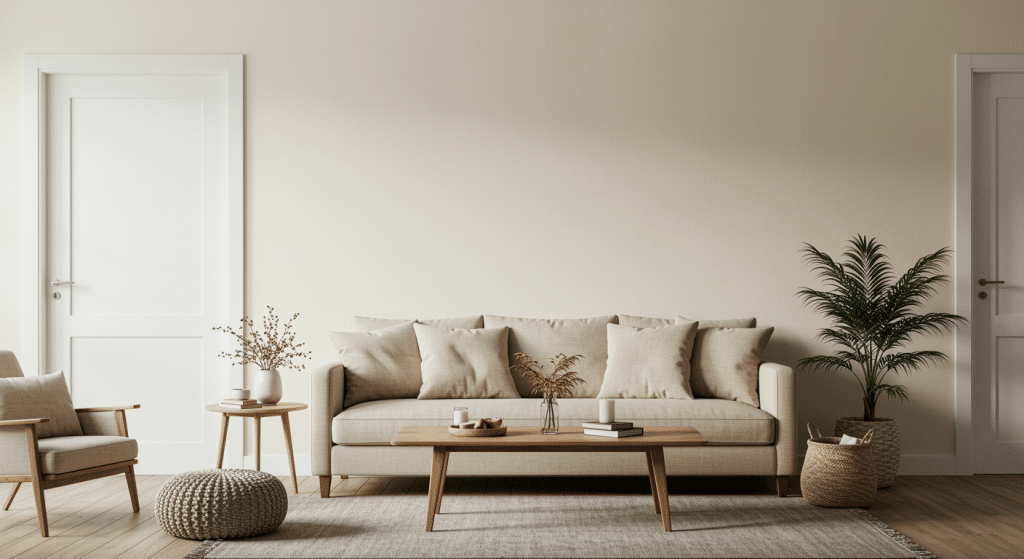 alabaster walls with pure white trim