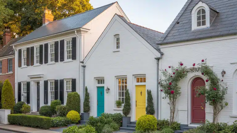 white-brick-house-ideas