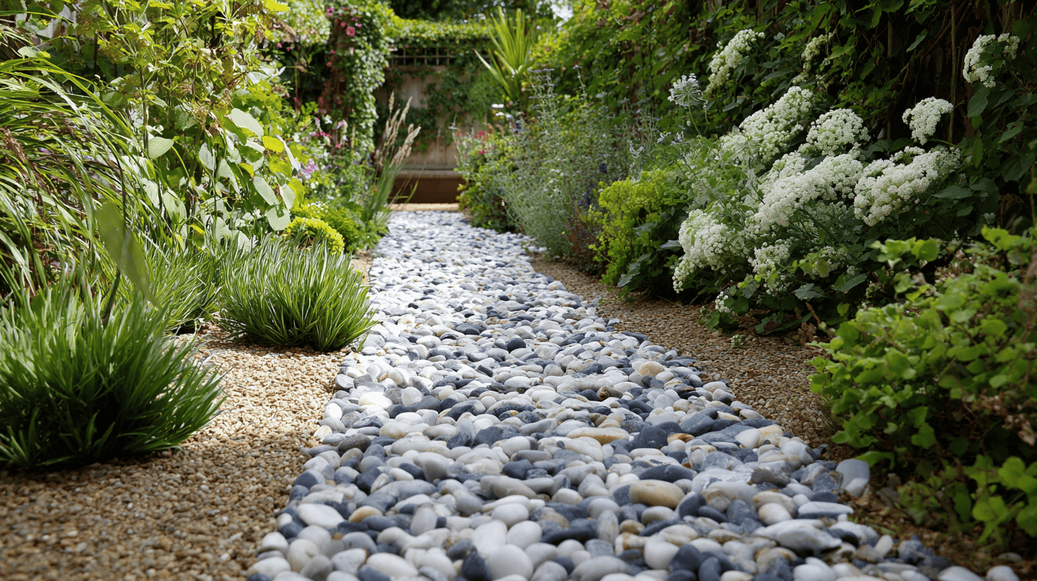 Decorative gravel and pebbles