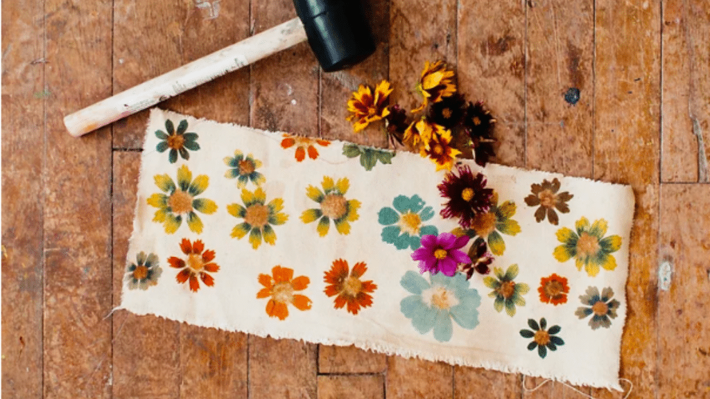 Make Flower Pounding Prints Wash-Safe with Mordants